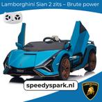 Elektrische kinderauto Lamborghini Sian 2 zits -24V, Ophalen of Verzenden, Nieuw