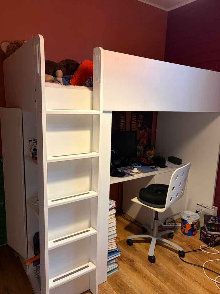 Lit mezzanine avec bureau Ikea, Enlèvement, Utilisé, Lit mezzanine