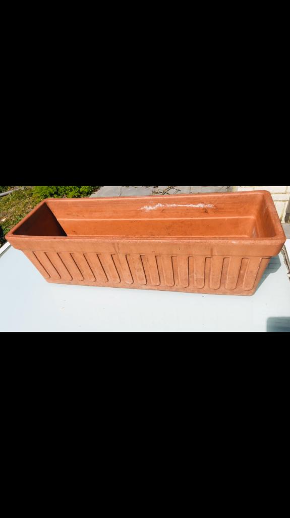 4 bacs à fleurs, Jardin & Terrasse, Bacs à fleurs & Jardinières, Enlèvement ou Envoi, Comme neuf, Balcon