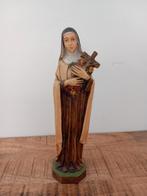 Hand geschilderd Maria beeld 23 cm hoog en voet breedte 6 cm, Antiquités & Art, Antiquités | Objets religieux, Enlèvement