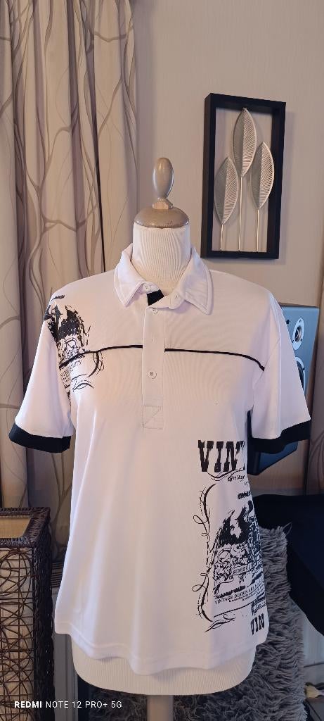 Wit en zwart T-shirt H. Maat XL. Yang Xin Yuan. 😆, Yang Xin Yuan., Wit, Maat 46/48 (XL) of groter, Nieuw
