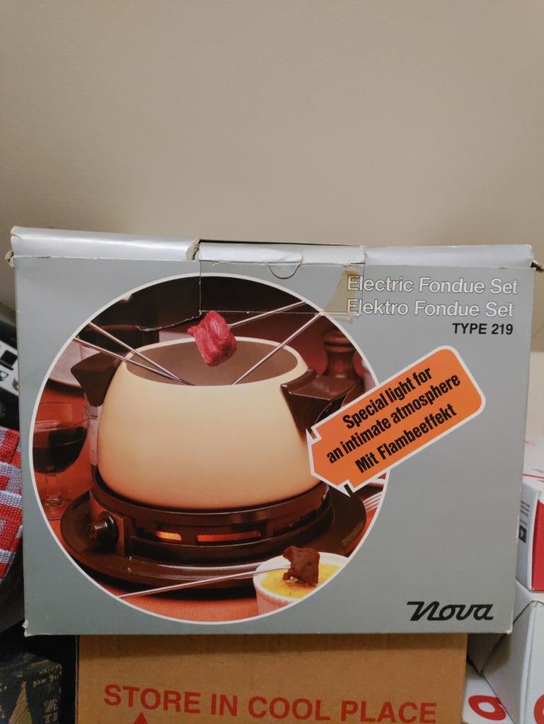Fondue set, Ophalen