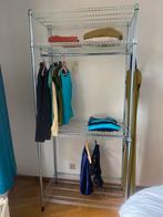 Lot - deux étagères avec tringle OMAR - dressing ou chambre, Huis en Inrichting, Woonaccessoires | Etagères, Ophalen, Zo goed als nieuw