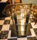 table de télévision, Verre, Moins de 100 cm, Comme neuf, Enlèvement