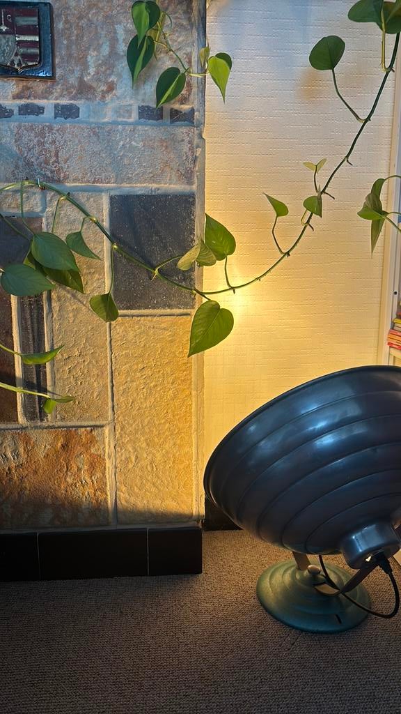 Lampe vintage industrielle — réflecteur en métal, Maison & Meubles, Enlèvement