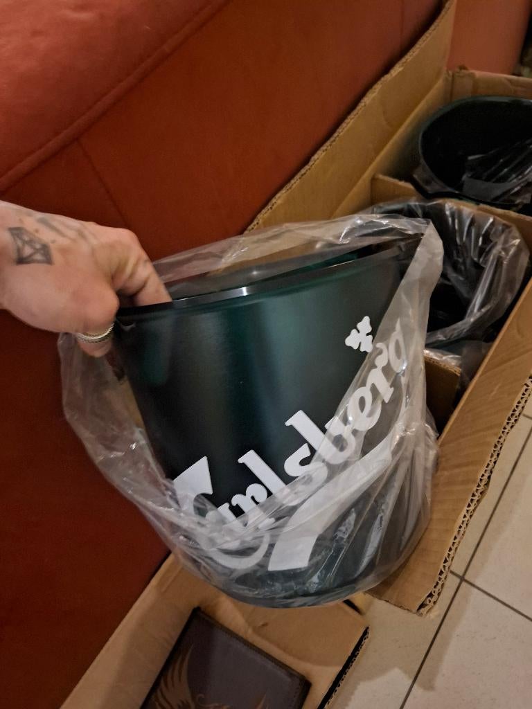 Nieuwe grote Calsberg ijsemmers, Ophalen of Verzenden, Nieuw, Overige typen, Overige merken