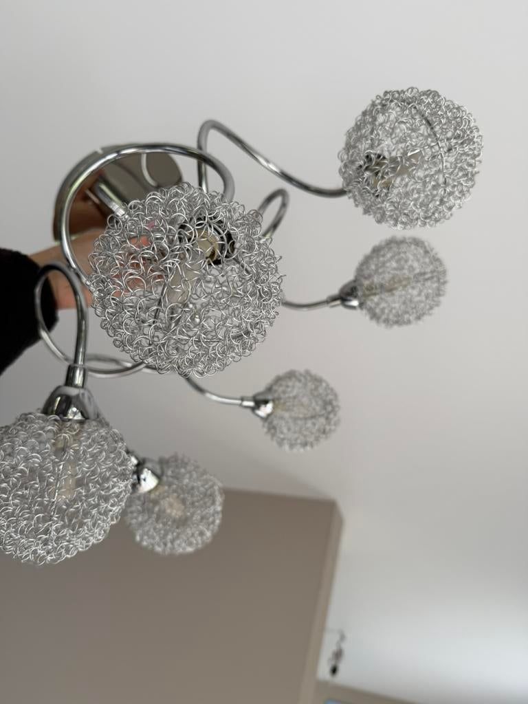 Verlichtingsarmatuur 6 bollen, Enlèvement, Utilisé, Métal