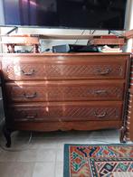 COMMODE EN CHÊNE MASSIF, Maison & Meubles, 3 ou 4 tiroirs, Enlèvement, Utilisé, Chêne