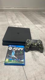 Ps4 + controller, Games en Spelcomputers, Spelcomputers | Sony PlayStation 4, Ophalen, Zo goed als nieuw, Met 1 controller, Slim