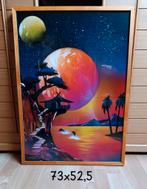 Kunstwerk - spuitverf, Comme neuf, Enlèvement, 50 à 75 cm, Peinture