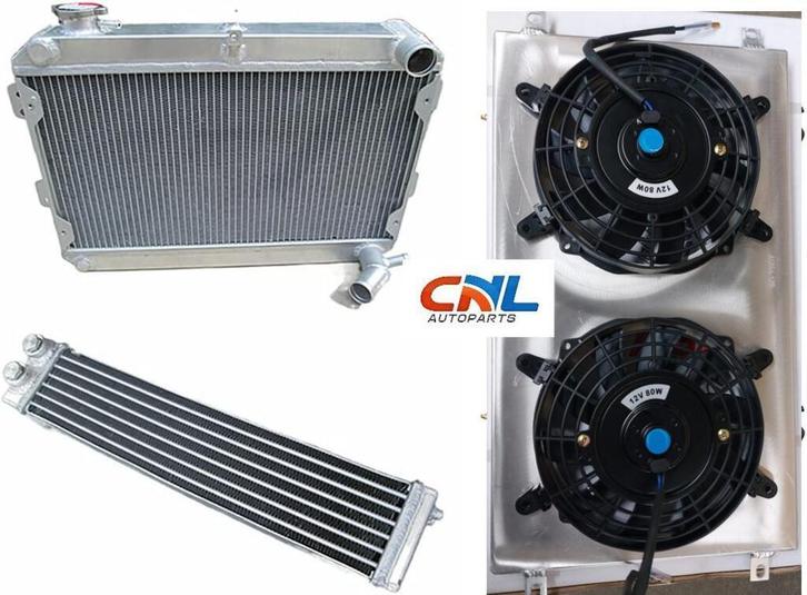 Radiateur +Shroud+fans +oliekoeler Mazda RX7 RX-7 S1 S2 S3, Auto-onderdelen, Motor en Toebehoren, Nieuw, Ophalen of Verzenden