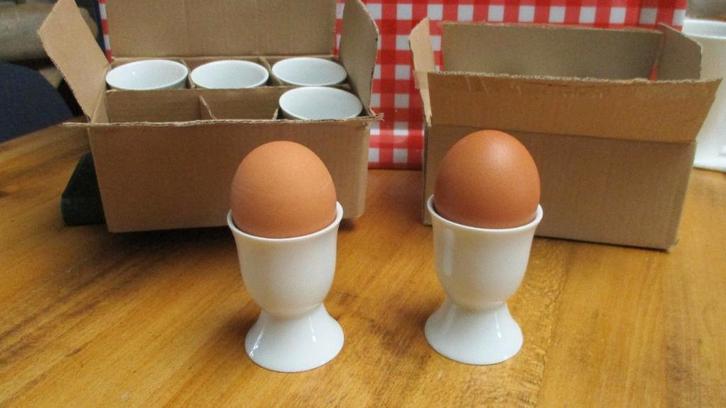 12 porseleinen eirendopjes Per 6 stuks 15€, Maison & Meubles, Cuisine | Ustensiles de cuisine, Neuf, Enlèvement