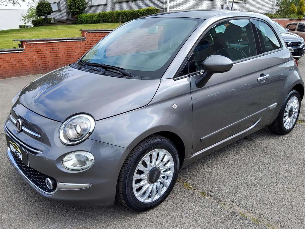 Fiat 500 Lounge 500 1.2i (EU6d-TEMP), Autos, Fiat, 1242 cm³, Argent ou Gris, Achat, Euro 6