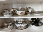 Porcelaine tchèque verte et dorée, Maison & Meubles, Cuisine | Vaisselle, Neuf, Service complet, Enlèvement, Autres styles