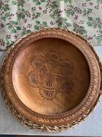 Massief houten wandbord, Enlèvement, Utilisé, Rond, Bois