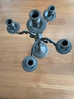 Tinnen kandelaars, Antiek en Kunst, Ophalen, Overige materialen