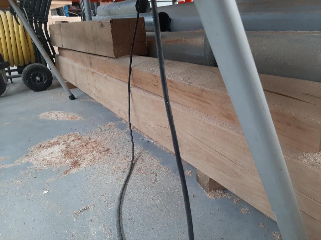 Lot eiken balken, Ophalen, Nieuw, Eiken, Balk