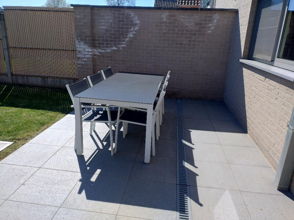 tuinset compleet, Ophalen, 6 zitplaatsen, Aluminium, Zo goed als nieuw