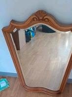 Grand miroir impeccable chêne 85cm haut x 60 x 45 bas, Maison & Meubles, Enlèvement