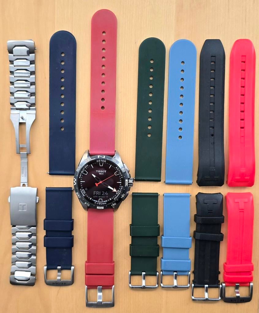 Tissot connect solar met 7 armband, Handtassen en Accessoires, Horloges | Heren, Ophalen