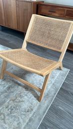 Fauteuil van hout en natuurlijk riet, Huis en Inrichting