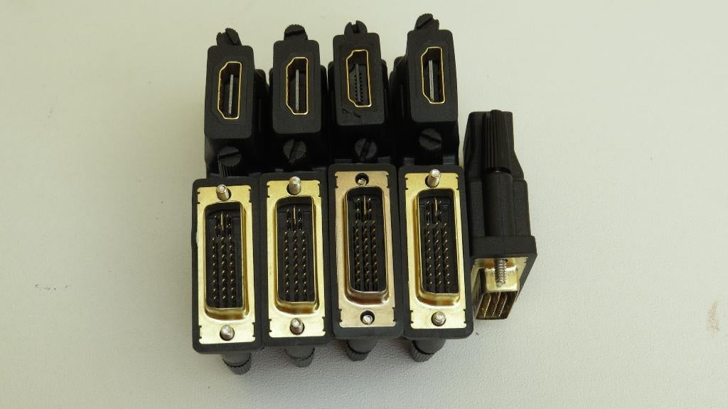 Lot adapters convertors HDMI VGA DVI e.a., Ophalen of Verzenden, Zo goed als nieuw