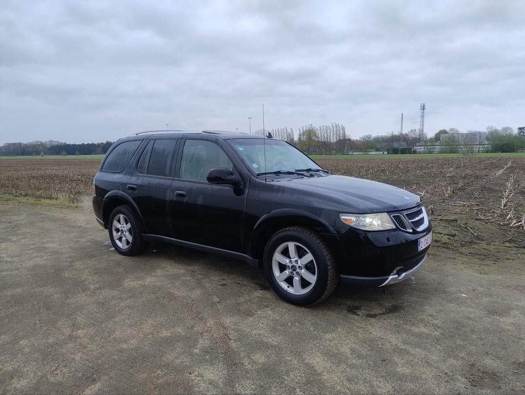 Saab 9.7X 5.3 V8 Automaat Lichte vracht met LPG in Jet Black, Auto's, Automaat, Parkeersensor, 8 cilinders, Zwart