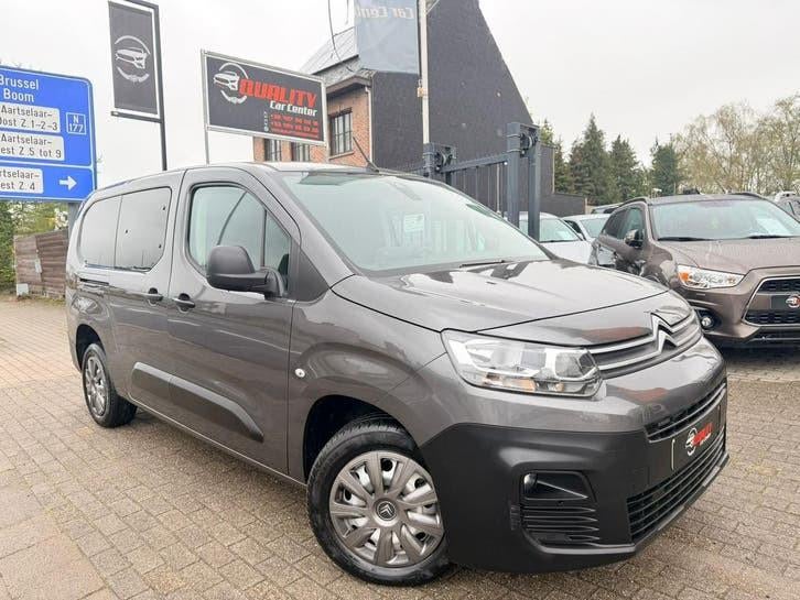 Citroen Berlingo Dubbele Cabine 1.2i 2020 Automaat 075000km, Autos, Citroën, Achat, Euro 6, Entreprise, Entretenue par le concessionnaire