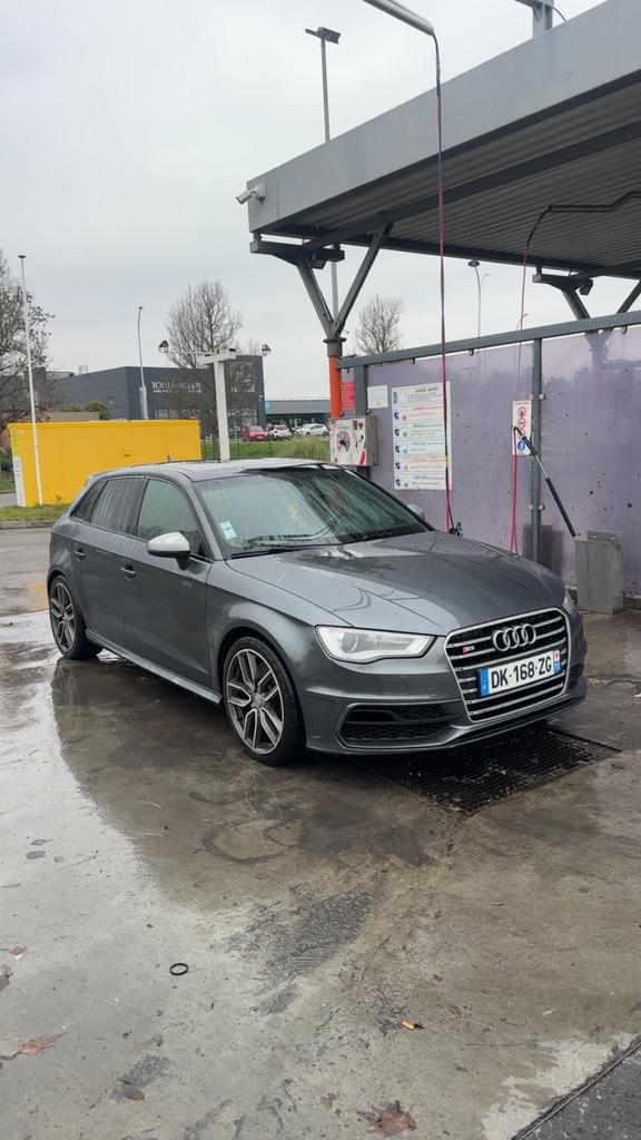 Audi s3 8v1, Auto's, Audi, Particulier, Quattro, Achteruitrijcamera, Automaat, Rood, Zwart, Leder, Onderhoudsboekje, Ophalen