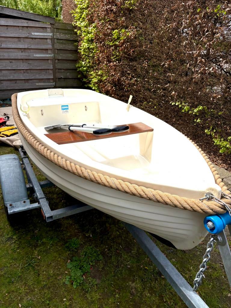 roeiboot/motorboot/met trailer,, Watersport en Boten, Ophalen, Zo goed als nieuw, Motorboot