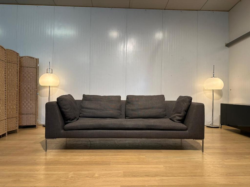 B&B Italia Charles 3-Zits Opnieuw Stofferen €2.850, Nieuw, Ophalen of Verzenden, Rechte bank, Bankstel Bank Zetels Sofa Hoekbank Design bank
