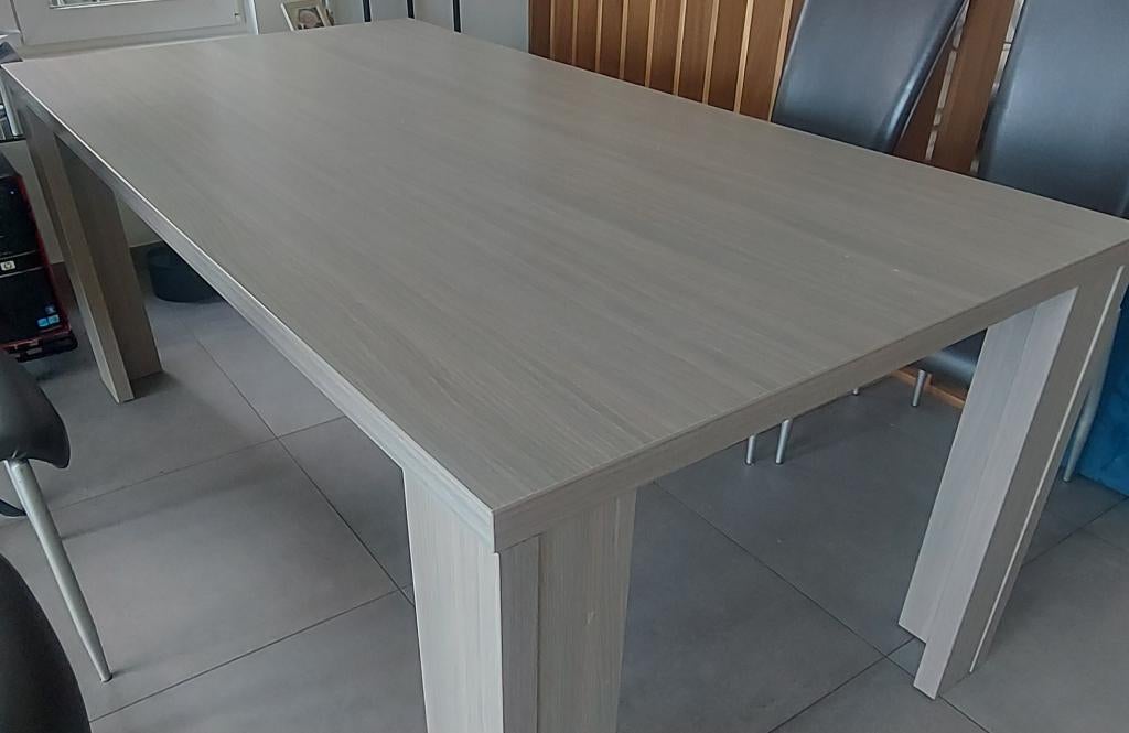 Eettafel 95cm op 180cm gratis op te halen., Ophalen, Gebruikt, 50 tot 100 cm, Vijf personen of meer