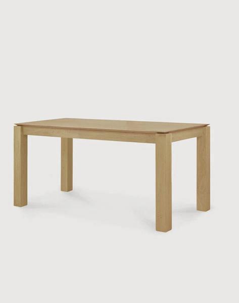 Table chêne Slice Ethnicraft 160x90, Maison & Meubles, Tables | Dessertes, Comme neuf, Chêne, Enlèvement