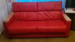 Canapé lit de bonne qualité, Rouge, Enlèvement, Utilisé, 120 cm