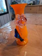Oranje murano vaasje, Antiek en Kunst, Ophalen of Verzenden
