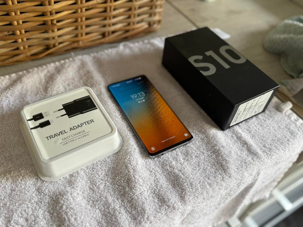 Samsung Galaxy S10 Dual SIM – Compleet in doos, Telecommunicatie, Ophalen, Zo goed als nieuw