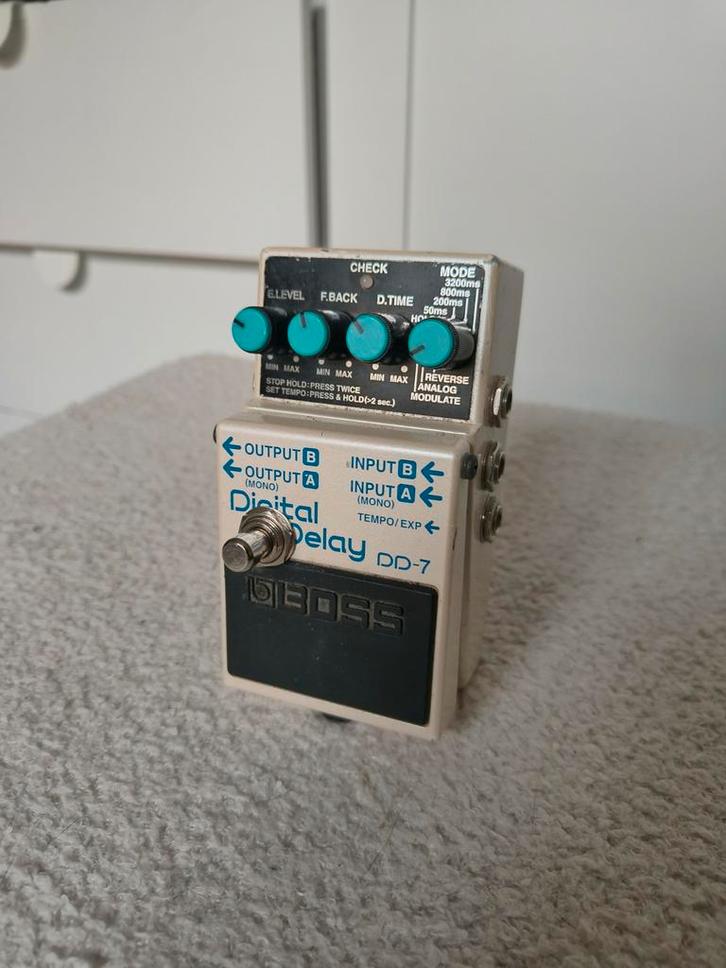 Boss DD7 Digital Delay + Tap Tempo Mod, Muziek en Instrumenten, Effecten, Gebruikt, Delay of Echo, Ophalen of Verzenden