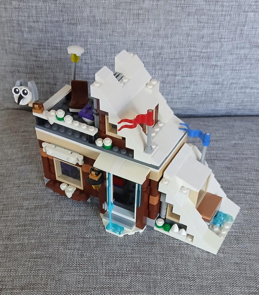 LEGO 3-in-1 Le chalet de montagne / piste de ski, Enlèvement ou Envoi, Accessoires inclus, Lego, Ensemble complet