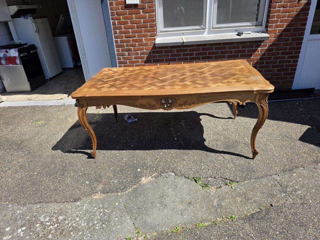 uittrekbare tafel in Louis XV-stijl, Antiquités & Art, Antiquités | Meubles | Tables, Enlèvement