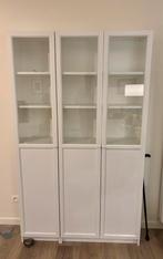 Vitrine/boekenkast Ikea Billy Oxberg, Huis en Inrichting, Kasten | Vitrinekasten, Ophalen, Met deur(en), 100 tot 150 cm, 200 cm of meer