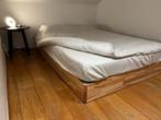 Boxspring 140 - 200 cm, Huis en Inrichting, Slaapkamer | Bedden, Ophalen, Bruin, 140 cm, Zo goed als nieuw