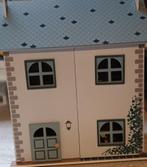 Gemeubeld houten poppenhuis, Kinderen en Baby's, Ophalen, Zo goed als nieuw, Poppenhuis