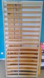 Eénpersoonsbed massief grenen, Huis en Inrichting, Ophalen, Gebruikt, 90 cm, 200 cm