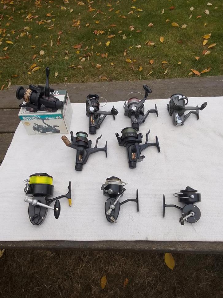 Moulinet Mitchell divers, Watersport en Boten, Hengelsport | Algemeen, Zo goed als nieuw, Molen, Ophalen of Verzenden