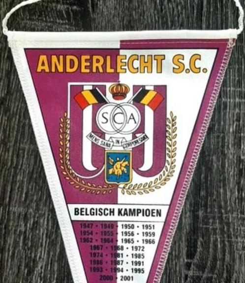 RSC Anderlecht 2000s unieke vintage vaandel, Verzamelen, Sportartikelen en Voetbal, Spel, Ophalen of Verzenden
