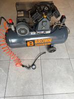 BROWN compressor als nieuw werkt perfect, Doe-het-zelf en Bouw, Compressors, Ophalen