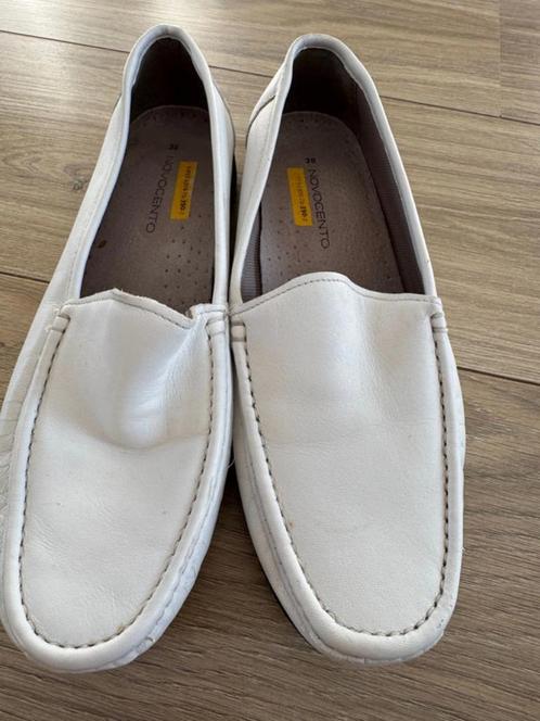 Novocento : wit ballerina's instappers mocassins loafers 39, Kleding | Dames, Schoenen, Zo goed als nieuw, Instappers, Wit, Ophalen of Verzenden