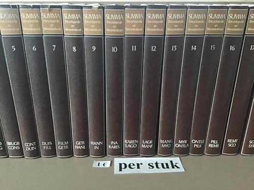 ENCYCLOPEDIE EN WOORDENBOEK SUMMA : 20 delig, Boeken, Encyclopedieën, Zo goed als nieuw, Ophalen of Verzenden