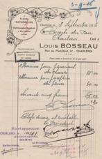 ART NOUVEAU :1926: Factuur## Mr. LOUIS BOSSEAU, CHARLEROI ##, Collections, Collections Autre, Oude facturen., Utilisé, Enlèvement ou Envoi