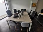 4 tables de bureau avec passe-câbles et œillet, Enlèvement, Utilisé, Bureau